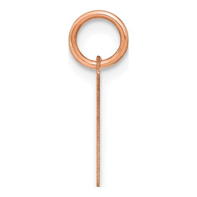 Rose Gold-Plated Sterling Silver Letter L Pendant – view 2