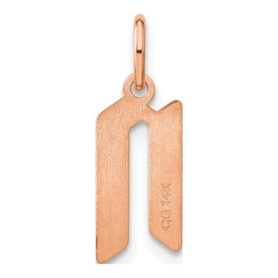 Rose Gold-Plated Sterling Silver Letter N Pendant – view 3