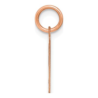 Rose Gold-Plated Sterling Silver Letter P Pendant – view 2