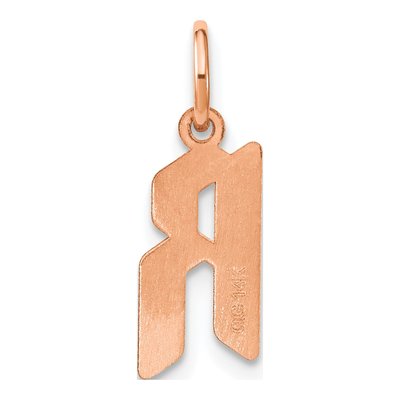 Rose Gold-Plated Sterling Silver Letter R Pendant – view 3