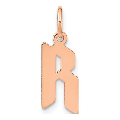 Rose Gold-Plated Sterling Silver Letter R Pendant