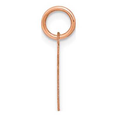Rose Gold-Plated Sterling Silver Letter S Pendant – view 2