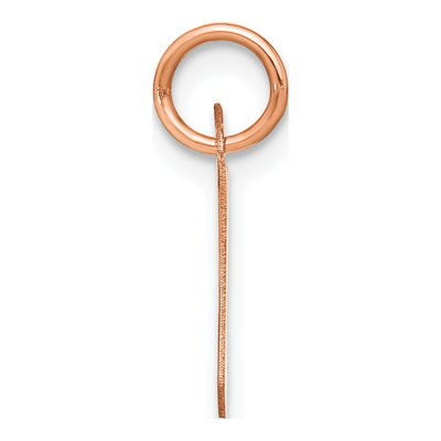 Rose Gold-Plated Sterling Silver Letter W Pendant – view 2