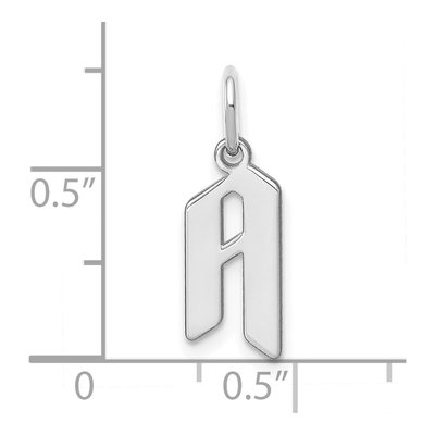 Sterling Silver Letter A Pendant – view 3