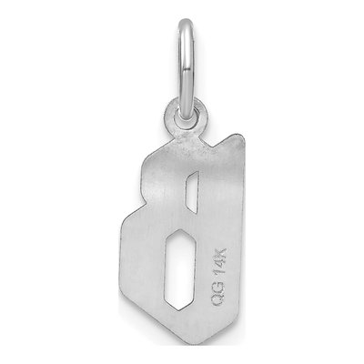 Sterling Silver Letter B Pendant – view 4
