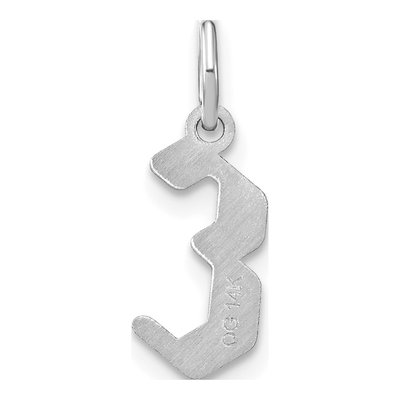 Sterling Silver Letter E Pendant – view 3