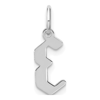 Sterling Silver Letter E Pendant