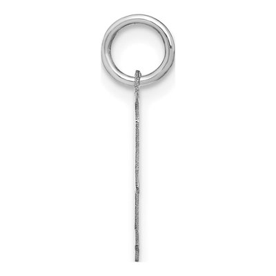 Sterling Silver Letter F Pendant – view 2