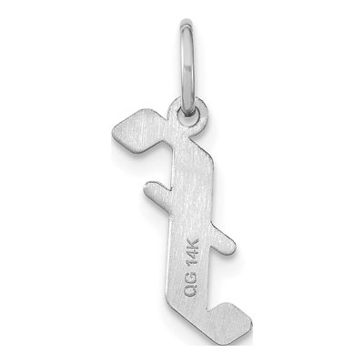 Sterling Silver Letter F Pendant – view 3