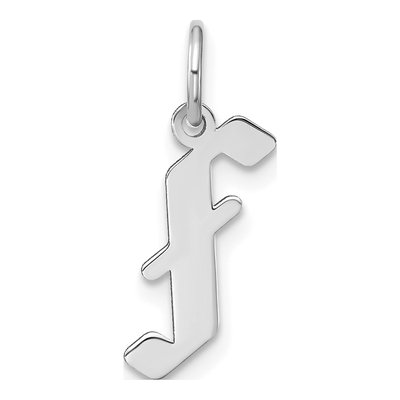 Sterling Silver Letter F Pendant