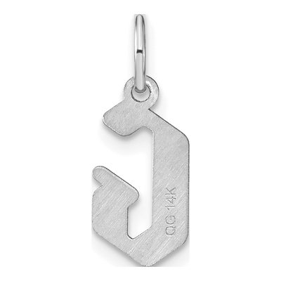 Sterling Silver Letter G Pendant – view 3