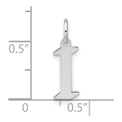 Sterling Silver Initial I Pendant – view 4