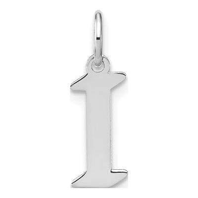 Sterling Silver Initial I Pendant