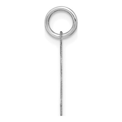 Sterling Silver Letter J Pendant – view 2