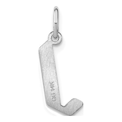 Sterling Silver Letter J Pendant – view 3