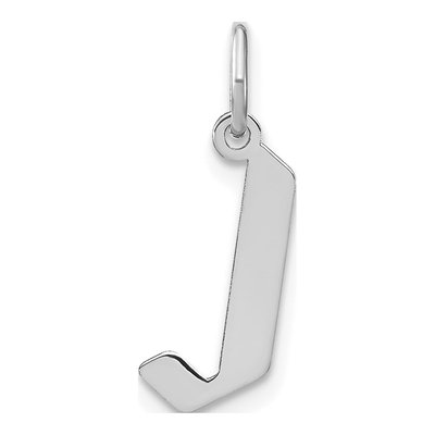 Sterling Silver Letter J Pendant
