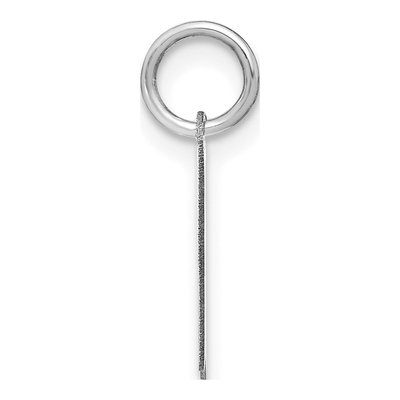 Sterling Silver Letter K Pendant – view 2