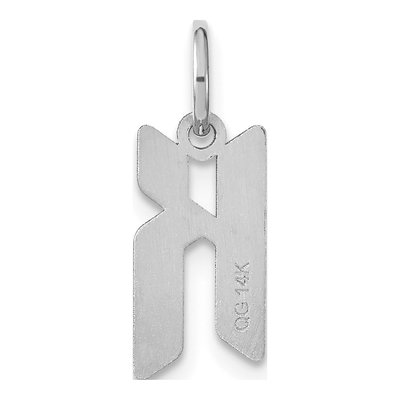 Sterling Silver Letter K Pendant – view 3