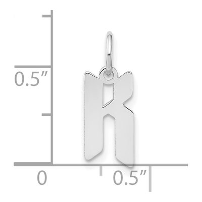 Sterling Silver Letter K Pendant – view 4