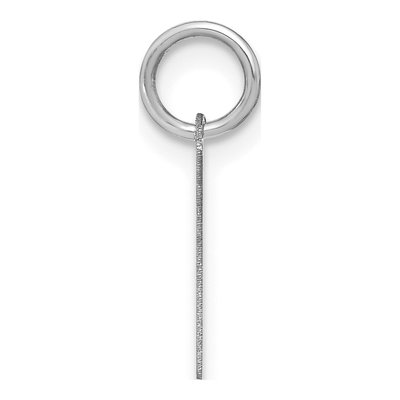 Sterling Silver Letter L Pendant – view 2