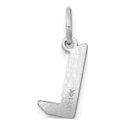 Sterling Silver Letter L Pendant – view 3