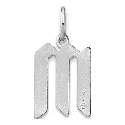Sterling Silver Letter M Pendant – view 3