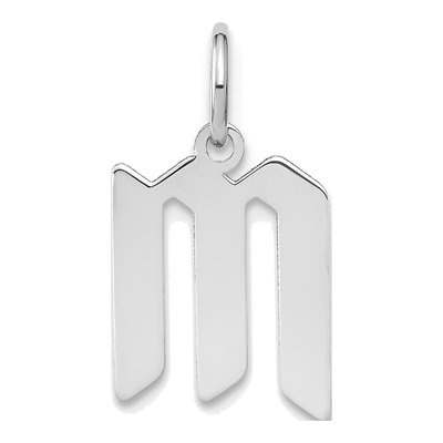 Sterling Silver Letter M Pendant