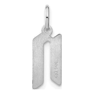 Sterling Silver Letter N Pendant – view 3