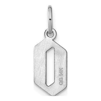Sterling Silver Letter O Pendant – view 3