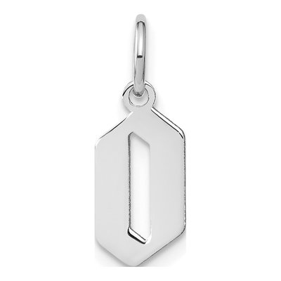 Sterling Silver Letter O Pendant