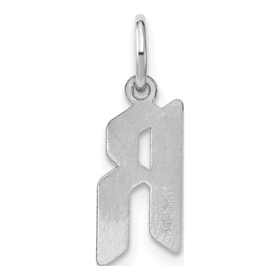 Sterling Silver Letter R Pendant – view 3