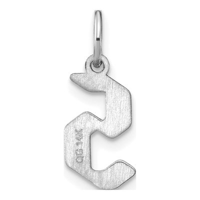 Sterling Silver Letter S Pendant – view 3