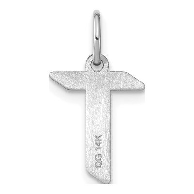Sterling Silver Letter T Pendant – view 3
