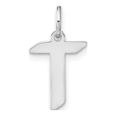 Sterling Silver Letter T Pendant