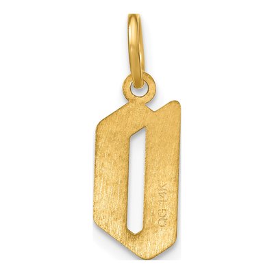 14K Yellow Gold Letter D Pendant – view 4