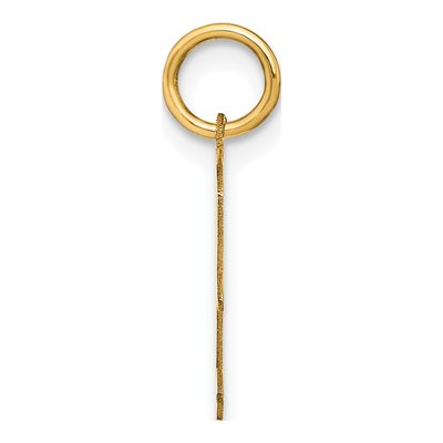 14K Yellow Gold Letter F Pendant – view 3