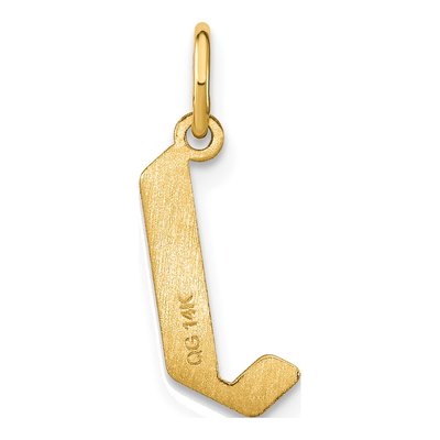 14K Yellow Gold Letter J Pendant – view 4