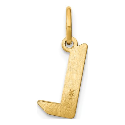 14K Yellow Gold Letter L Pendant – view 3