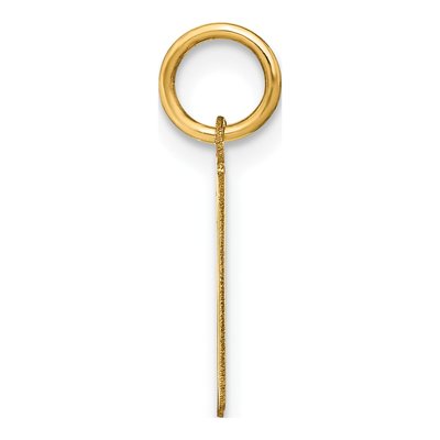 14K Yellow Gold Letter R Pendant – view 3