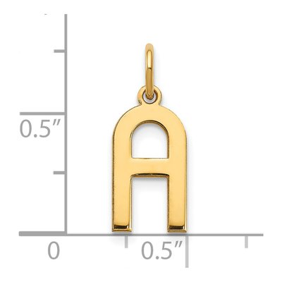 Gold-Plated Sterling Silver Letter A Pendant – view 4