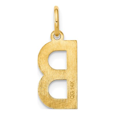 Gold-Plated Sterling Silver Letter B Pendant – view 5