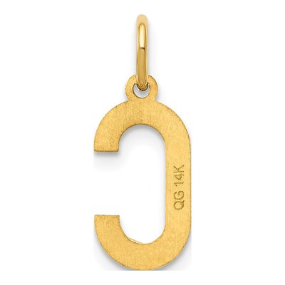 Gold-Plated Sterling Silver Letter C Pendant – view 5