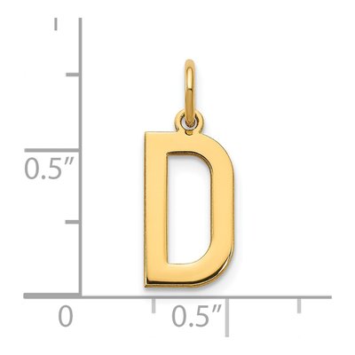 Gold-Plated Sterling Silver Letter D Pendant – view 4