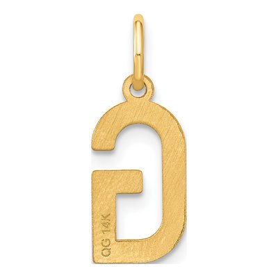 Gold-Plated Sterling Silver Letter G Pendant – view 4