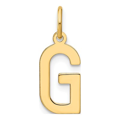 Gold-Plated Sterling Silver Letter G Pendant