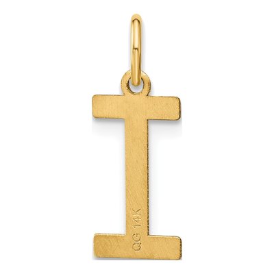 Gold-Plated Sterling Silver Initial I Pendant – view 4