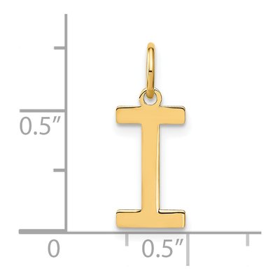 Gold-Plated Sterling Silver Initial I Pendant – view 5