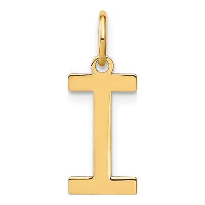 Gold-Plated Sterling Silver Initial I Pendant