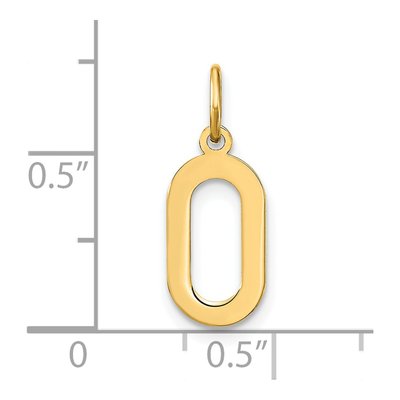Gold-Plated Sterling Silver Letter O Pendant – view 5