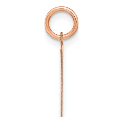 14K Rose Gold Letter E Pendant – view 2